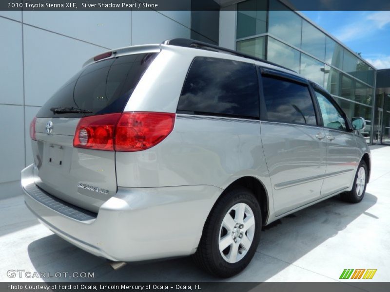 Silver Shadow Pearl / Stone 2010 Toyota Sienna XLE