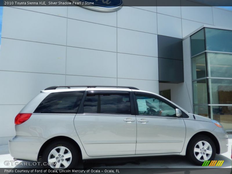 Silver Shadow Pearl / Stone 2010 Toyota Sienna XLE