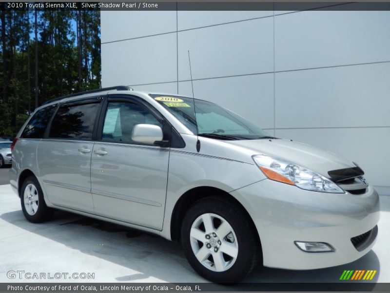 Silver Shadow Pearl / Stone 2010 Toyota Sienna XLE