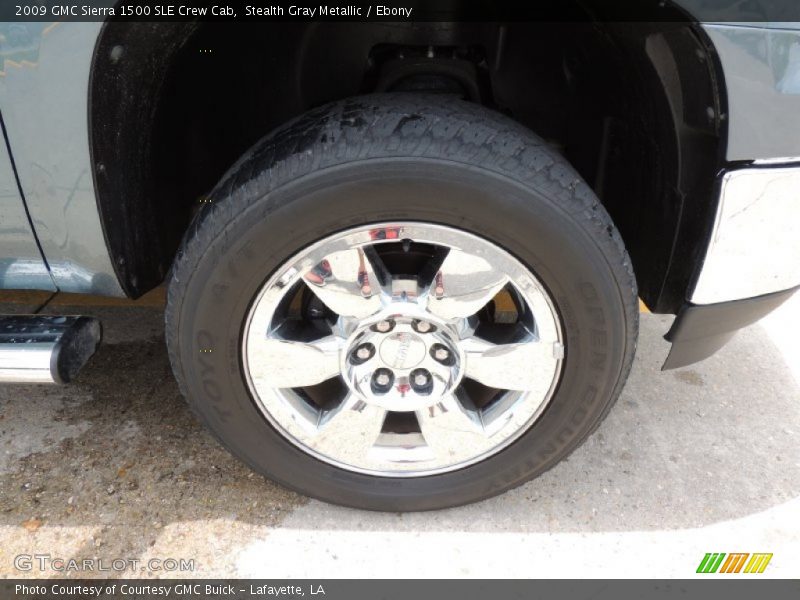Stealth Gray Metallic / Ebony 2009 GMC Sierra 1500 SLE Crew Cab