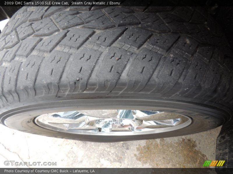 Stealth Gray Metallic / Ebony 2009 GMC Sierra 1500 SLE Crew Cab