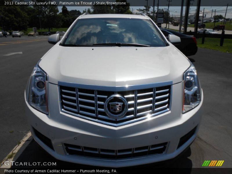 Platinum Ice Tricoat / Shale/Brownstone 2013 Cadillac SRX Luxury FWD