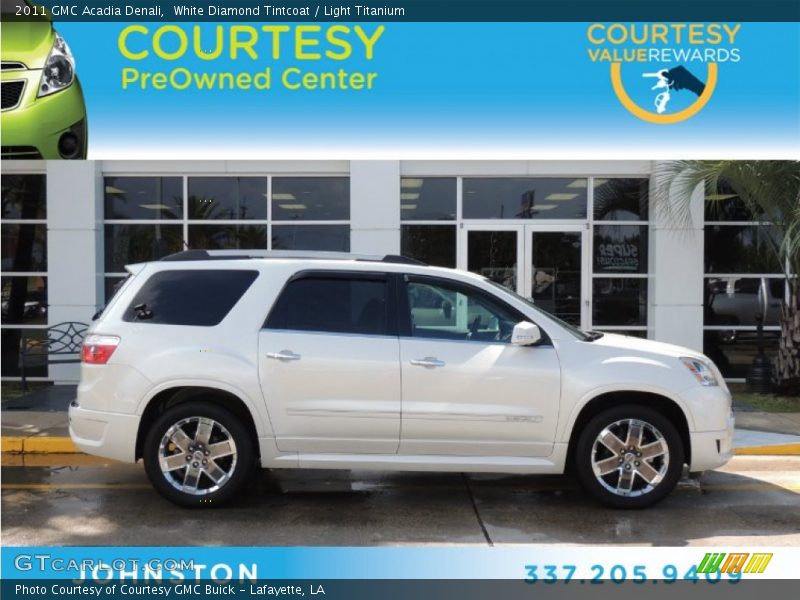 White Diamond Tintcoat / Light Titanium 2011 GMC Acadia Denali