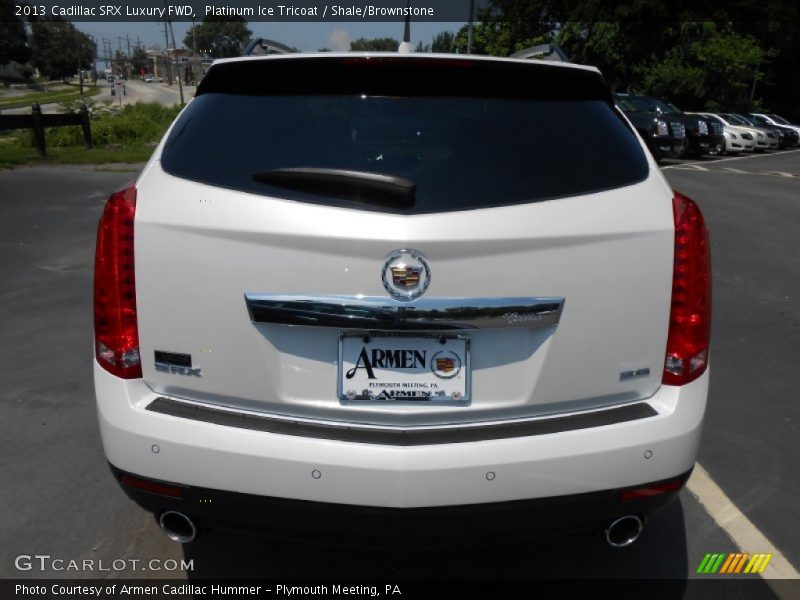Platinum Ice Tricoat / Shale/Brownstone 2013 Cadillac SRX Luxury FWD