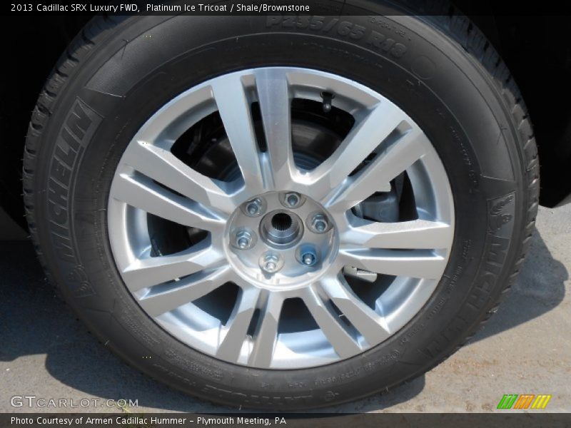 Platinum Ice Tricoat / Shale/Brownstone 2013 Cadillac SRX Luxury FWD