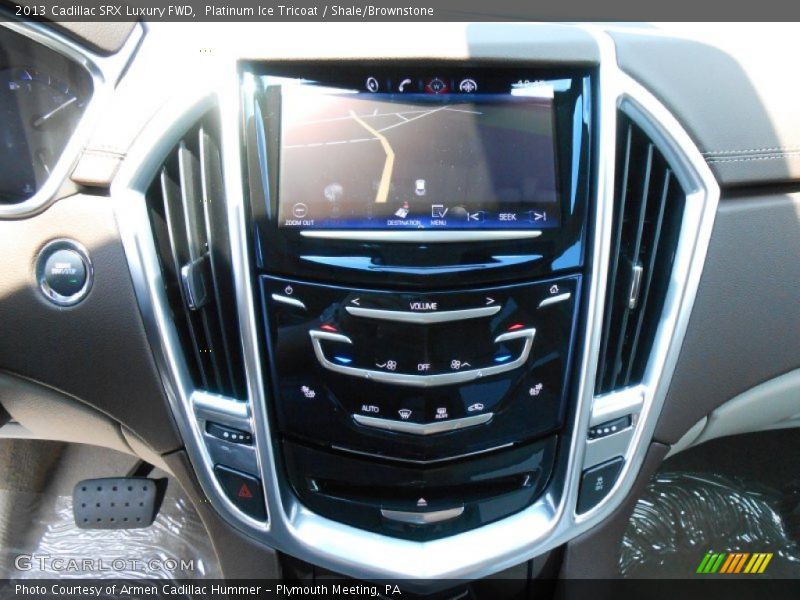 Platinum Ice Tricoat / Shale/Brownstone 2013 Cadillac SRX Luxury FWD