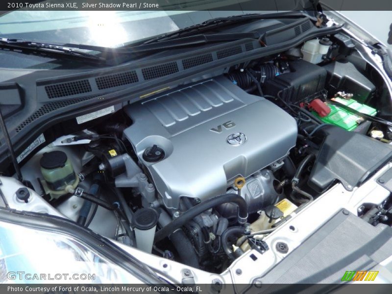 Silver Shadow Pearl / Stone 2010 Toyota Sienna XLE