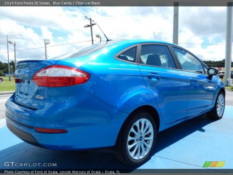 Blue Candy / Charcoal Black 2014 Ford Fiesta SE Sedan