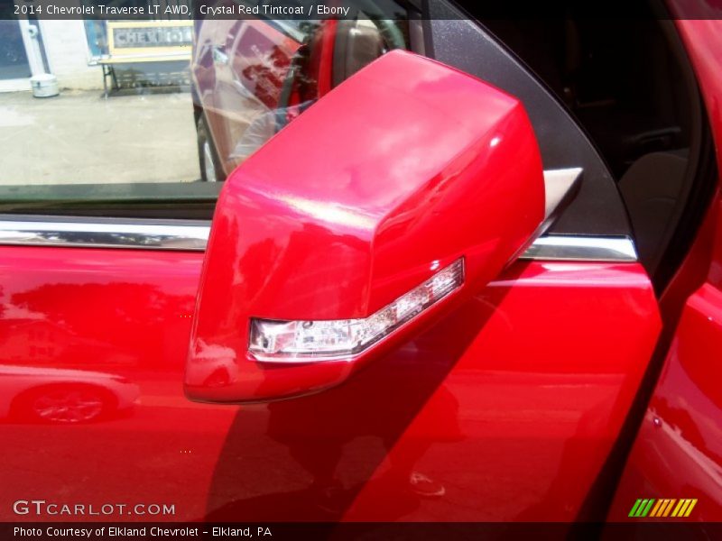 Crystal Red Tintcoat / Ebony 2014 Chevrolet Traverse LT AWD