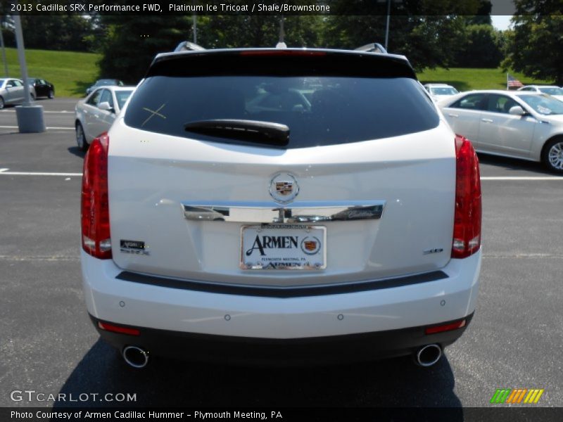 Platinum Ice Tricoat / Shale/Brownstone 2013 Cadillac SRX Performance FWD