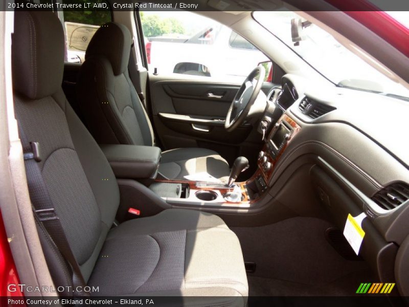 Crystal Red Tintcoat / Ebony 2014 Chevrolet Traverse LT AWD
