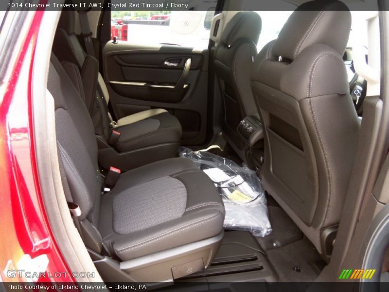 Crystal Red Tintcoat / Ebony 2014 Chevrolet Traverse LT AWD