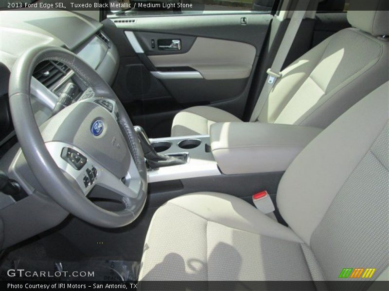 Tuxedo Black Metallic / Medium Light Stone 2013 Ford Edge SEL