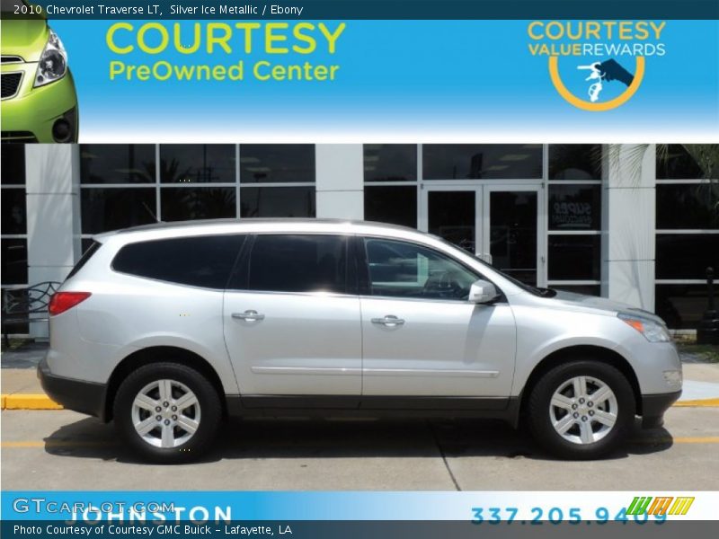 Silver Ice Metallic / Ebony 2010 Chevrolet Traverse LT