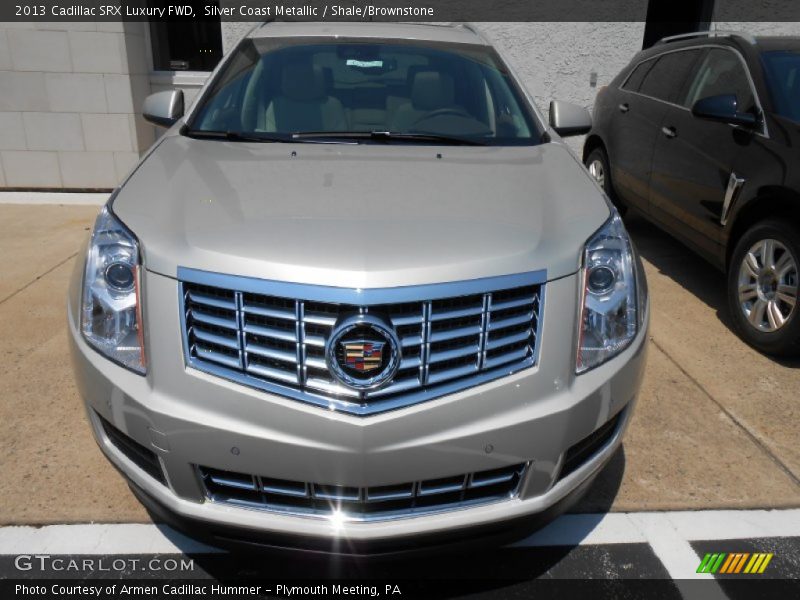 Silver Coast Metallic / Shale/Brownstone 2013 Cadillac SRX Luxury FWD