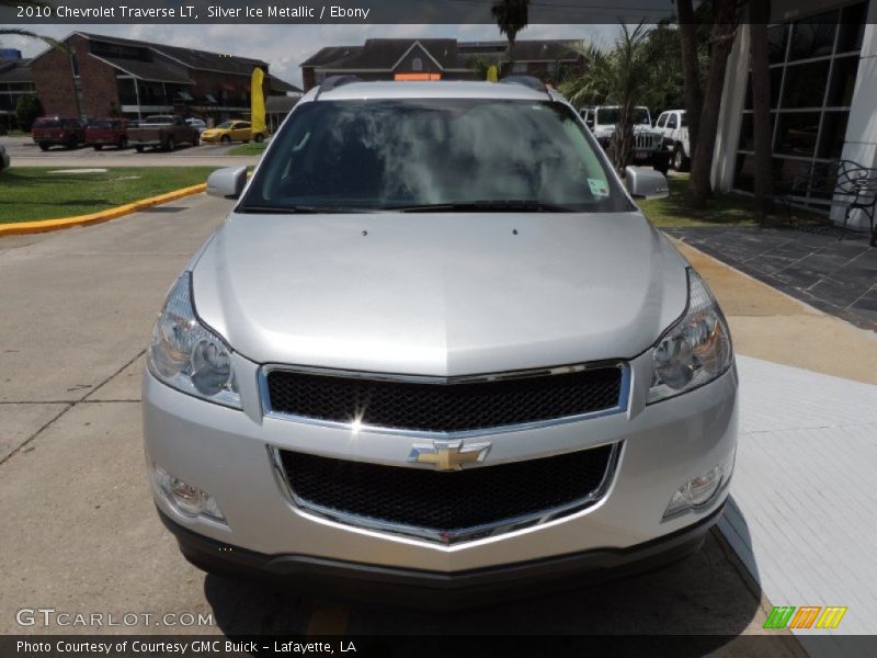 Silver Ice Metallic / Ebony 2010 Chevrolet Traverse LT