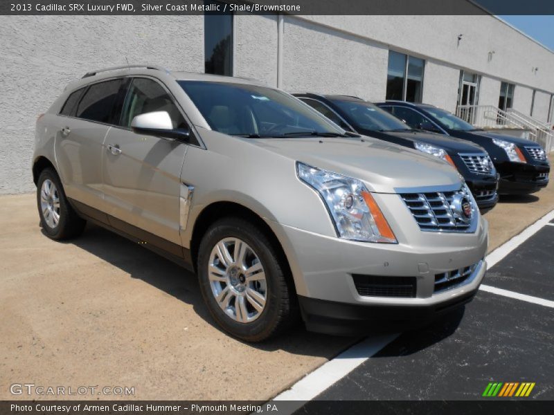 Silver Coast Metallic / Shale/Brownstone 2013 Cadillac SRX Luxury FWD