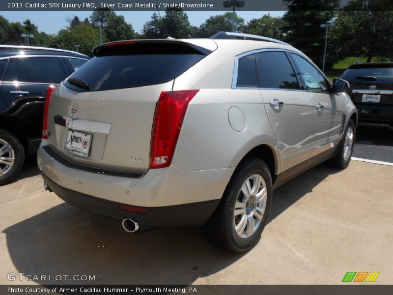 Silver Coast Metallic / Shale/Brownstone 2013 Cadillac SRX Luxury FWD