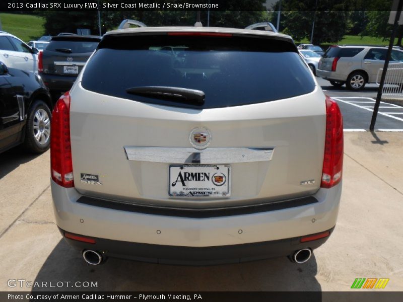 Silver Coast Metallic / Shale/Brownstone 2013 Cadillac SRX Luxury FWD