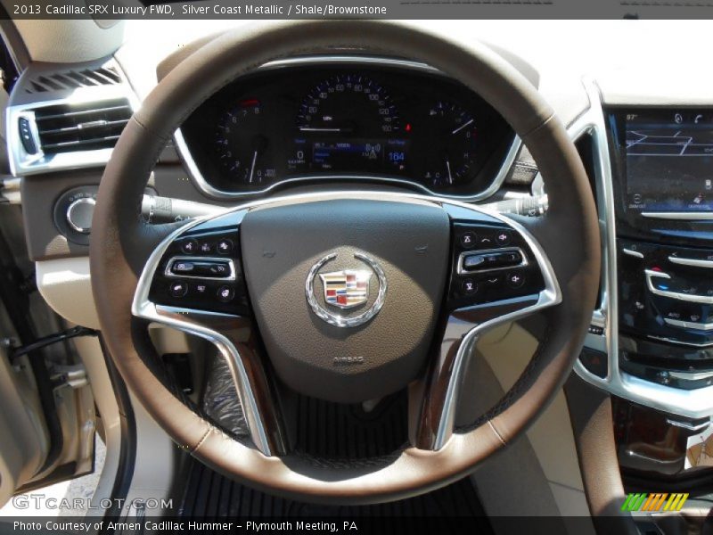 Silver Coast Metallic / Shale/Brownstone 2013 Cadillac SRX Luxury FWD