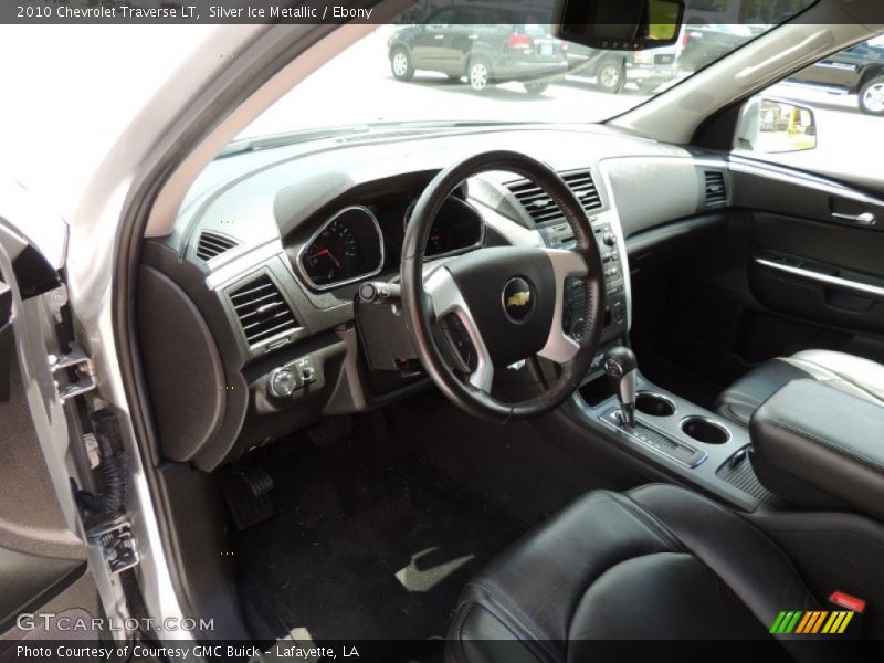 Silver Ice Metallic / Ebony 2010 Chevrolet Traverse LT