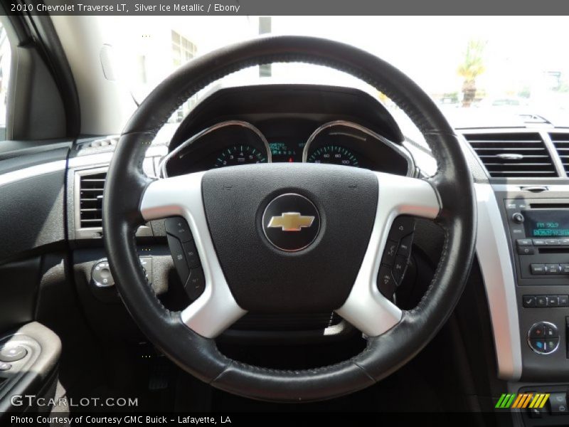 Silver Ice Metallic / Ebony 2010 Chevrolet Traverse LT