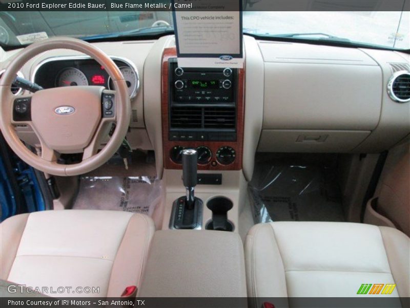 Blue Flame Metallic / Camel 2010 Ford Explorer Eddie Bauer