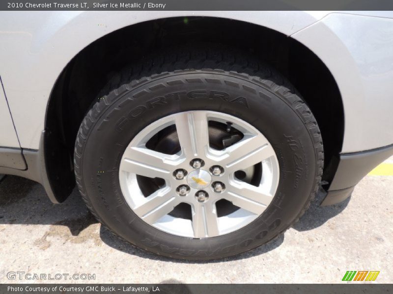 Silver Ice Metallic / Ebony 2010 Chevrolet Traverse LT