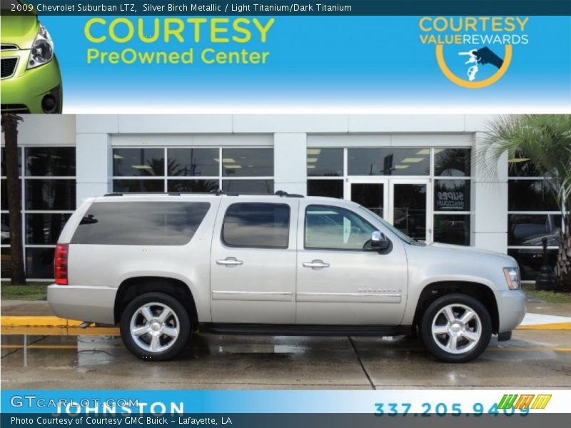 Silver Birch Metallic / Light Titanium/Dark Titanium 2009 Chevrolet Suburban LTZ