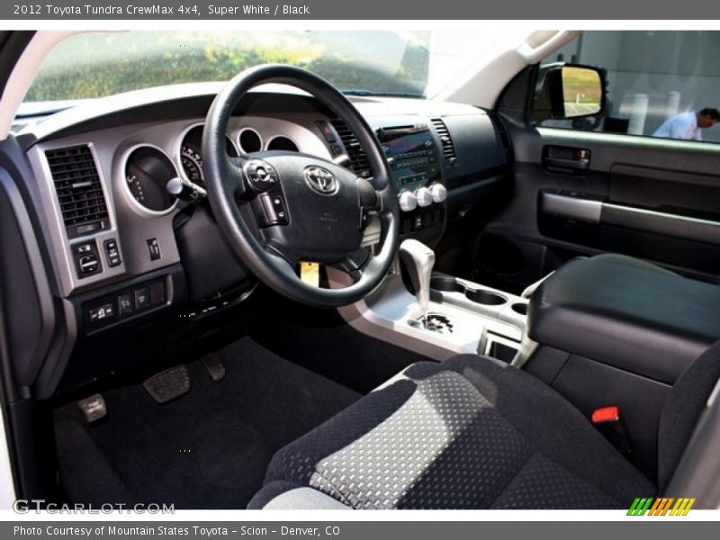 Super White / Black 2012 Toyota Tundra CrewMax 4x4