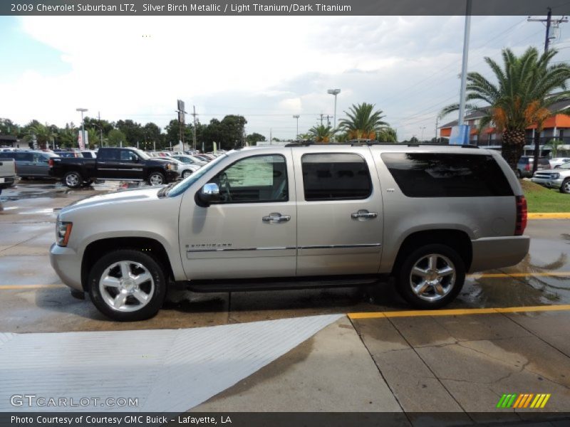 Silver Birch Metallic / Light Titanium/Dark Titanium 2009 Chevrolet Suburban LTZ