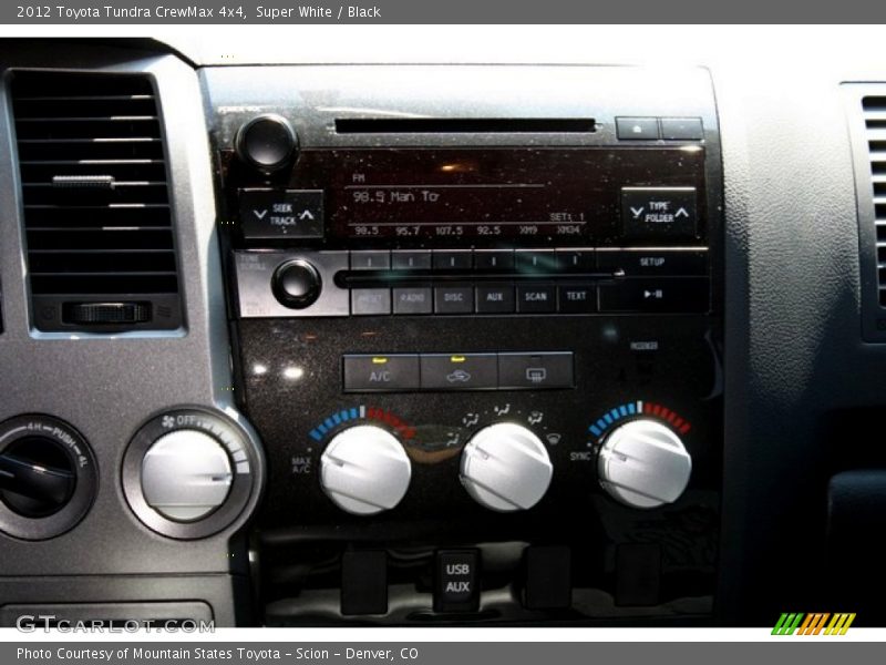 Super White / Black 2012 Toyota Tundra CrewMax 4x4