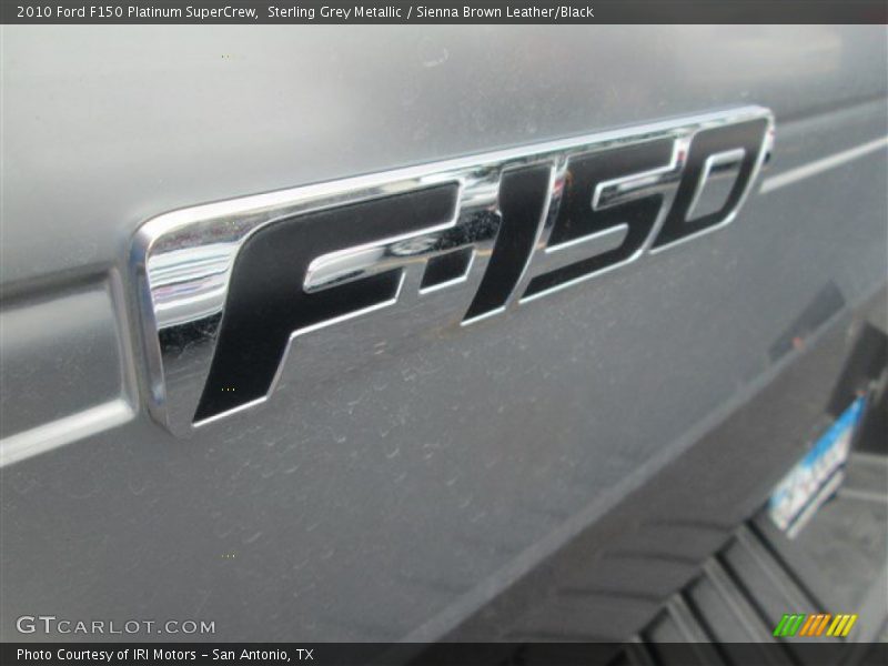 Sterling Grey Metallic / Sienna Brown Leather/Black 2010 Ford F150 Platinum SuperCrew