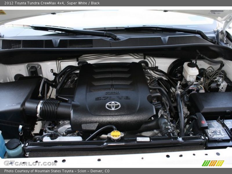 Super White / Black 2012 Toyota Tundra CrewMax 4x4