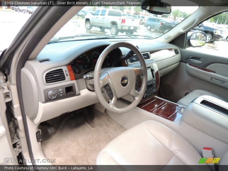 Silver Birch Metallic / Light Titanium/Dark Titanium 2009 Chevrolet Suburban LTZ
