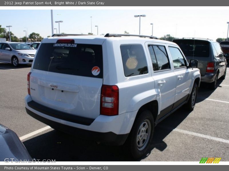 Bright White / Dark Slate Gray 2012 Jeep Patriot Sport 4x4