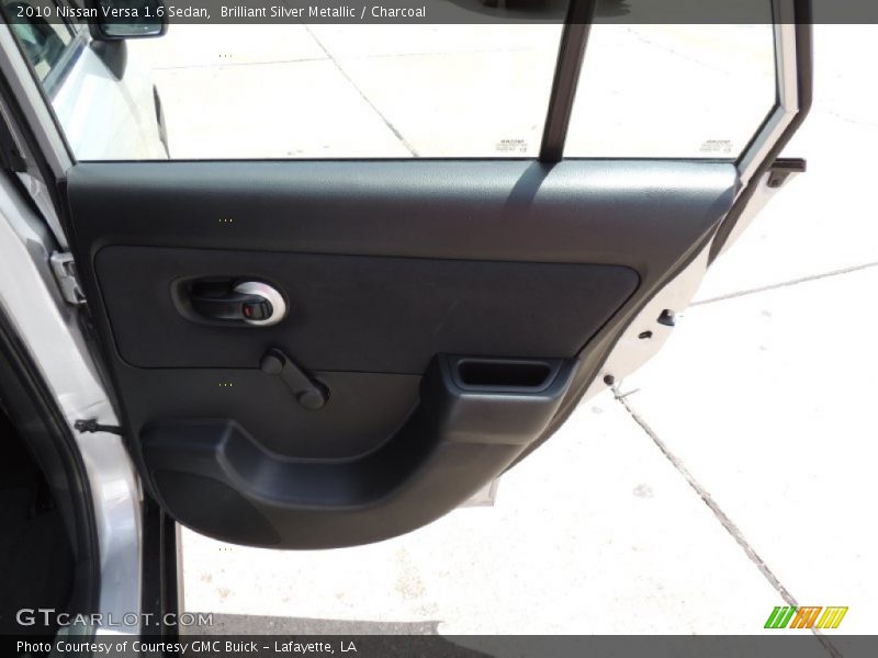 Brilliant Silver Metallic / Charcoal 2010 Nissan Versa 1.6 Sedan