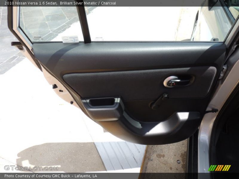 Brilliant Silver Metallic / Charcoal 2010 Nissan Versa 1.6 Sedan