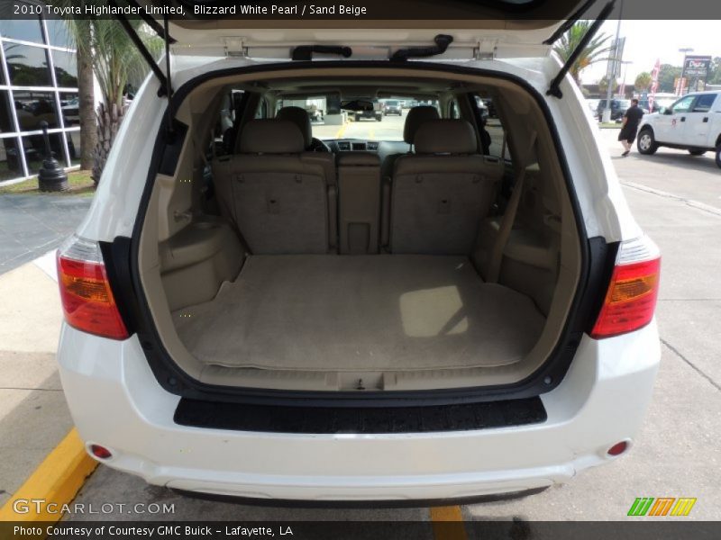 Blizzard White Pearl / Sand Beige 2010 Toyota Highlander Limited