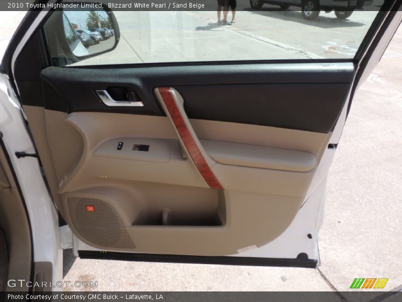 Blizzard White Pearl / Sand Beige 2010 Toyota Highlander Limited