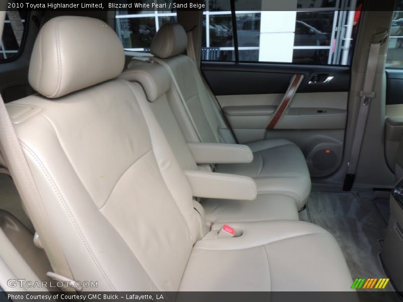 Blizzard White Pearl / Sand Beige 2010 Toyota Highlander Limited
