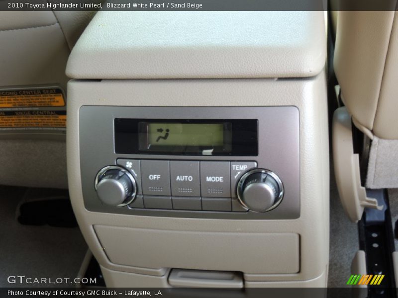 Blizzard White Pearl / Sand Beige 2010 Toyota Highlander Limited