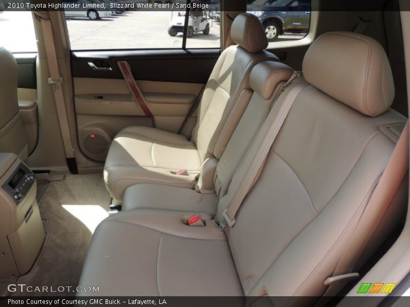 Blizzard White Pearl / Sand Beige 2010 Toyota Highlander Limited