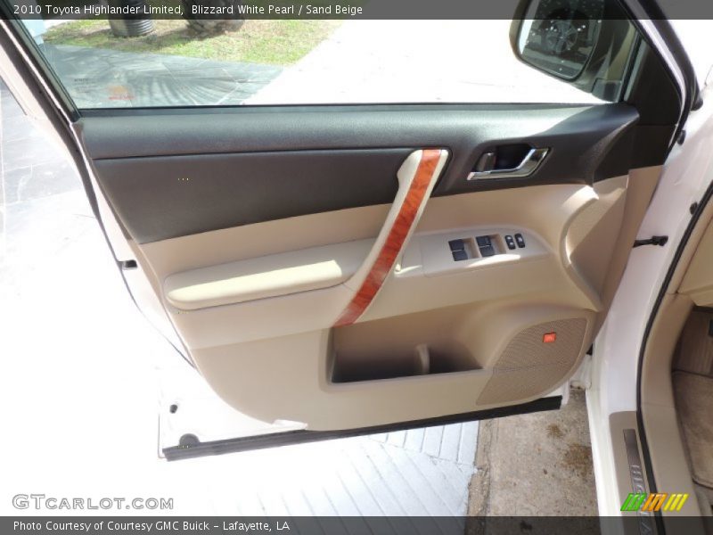 Blizzard White Pearl / Sand Beige 2010 Toyota Highlander Limited
