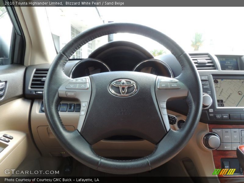 Blizzard White Pearl / Sand Beige 2010 Toyota Highlander Limited