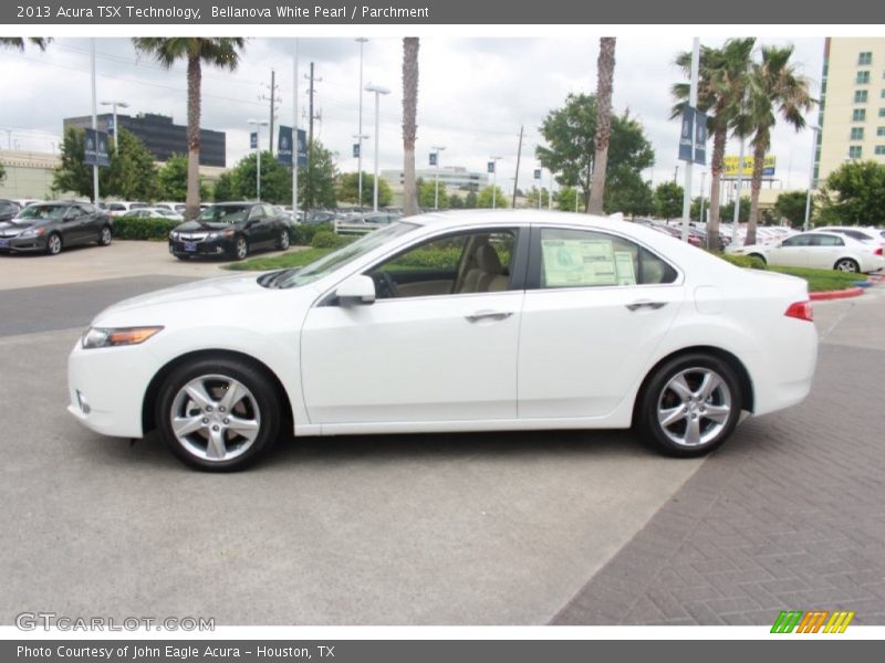 Bellanova White Pearl / Parchment 2013 Acura TSX Technology