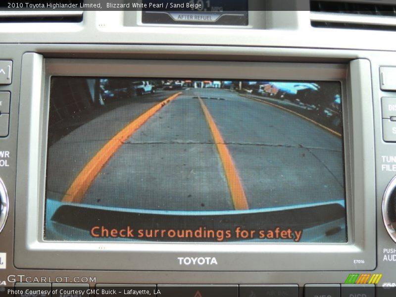 Blizzard White Pearl / Sand Beige 2010 Toyota Highlander Limited
