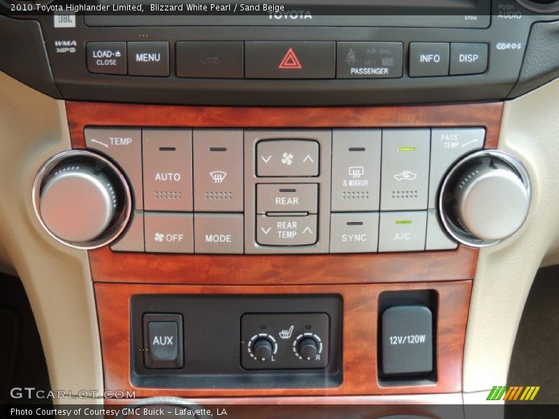 Blizzard White Pearl / Sand Beige 2010 Toyota Highlander Limited