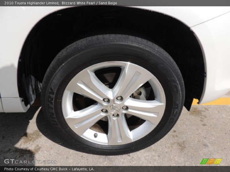 Blizzard White Pearl / Sand Beige 2010 Toyota Highlander Limited