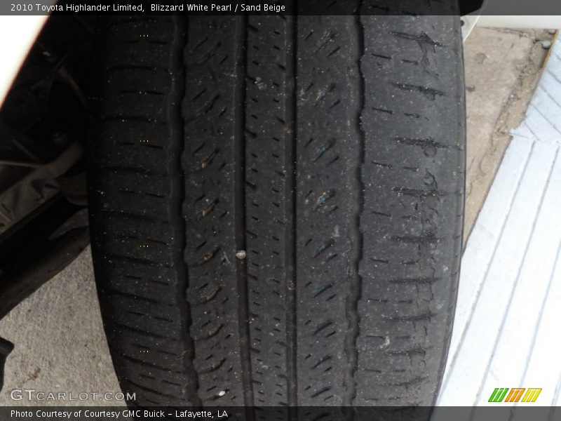 Blizzard White Pearl / Sand Beige 2010 Toyota Highlander Limited